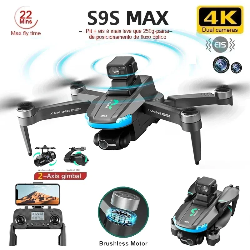 NEW S9S MAX MINI Drone 4K 2-Ax - Drone Camera Hd recension och pris