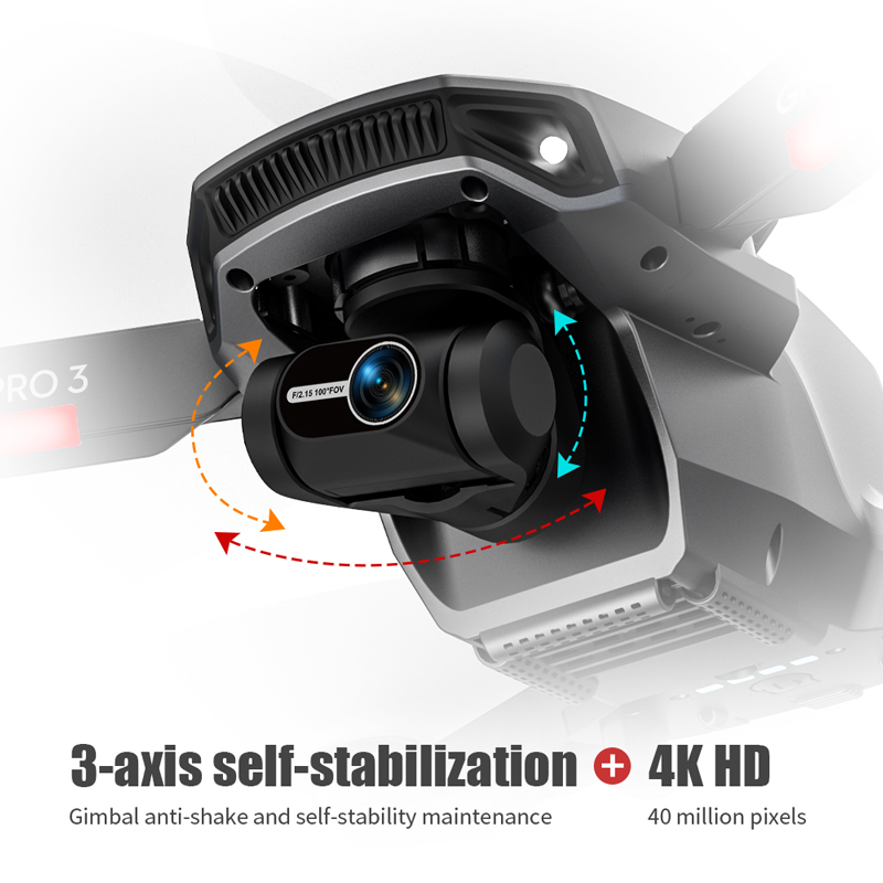 L106 Pro 3 Drone 5G WIFI FPV F - Drone Camera With Gimbal recension och pris